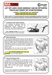 Lumag RP700PRO Korte Handleiding