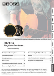 Boss Rhytm Partner DR-01s Gebruikershandleiding