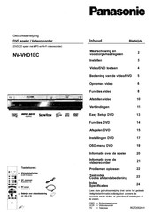 Panasonic NV-VHD1EC Gebruiksaanwijzing