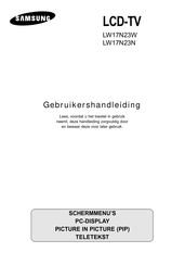 Samsung LW17N23W Gebruikershandleiding