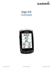 Garmin Edge 810 Snelstartgids