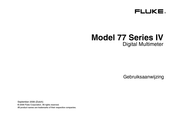 Fluke 77 IV Series Gebruiksaanwijzing