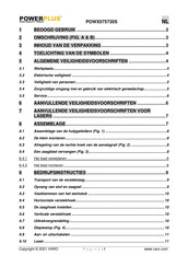 Powerplus POWX075730S Gebruiksaanwijzing