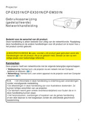 Hitachi CP-EX251N Gebruiksaanwijzing