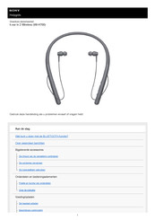 Sony h.ear in 2 Wireless Handleiding