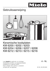 Miele KM 6213 Gebruiksaanwijzing