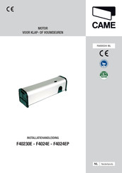 CAME F4024E Installatiehandleiding