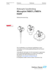 Endress+Hauser Micropilot FMR54 HART Beknopte Handleiding
