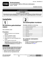 Toro Groundsmaster 4000 Series Installatie-Instructies
