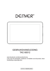 Denver TAC-90012 Gebruikshandleiding