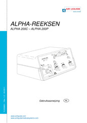 Air Liquide ALPHA Series Gebruiksaanwijzing