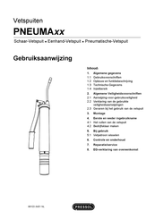 Pressol PNEUMAxx Gebruiksaanwijzing