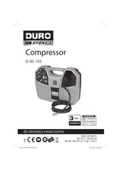 DURO PRO D-AC 193 Originele Handleiding