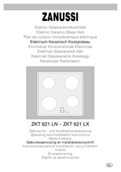 Zanussi ZKT 621 LX Gebruiksaanwijzing En Installatievoorschrift