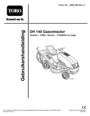 Toro 74560 Gebruikershandleiding