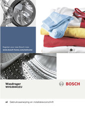 Bosch WVG30441EU Gebruiksaanwijzing En Installatievoorschrift