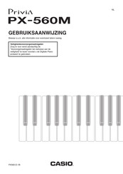 Casio Privia PX-560M Gebruiksaanwijzing