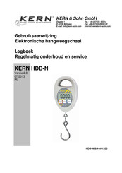 KERN and SOHN HDB 5K5N Gebruiksaanwijzing