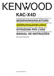 Kenwood KAC-X4D Gebruiksaanwijzing