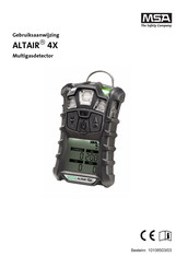 MSA ALTAIR 4X Gebruiksaanwijzing