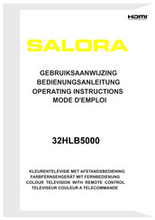 Salora 32HLB5000 Gebruiksaanwijzing