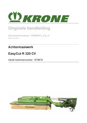 Krone EasyCut R 320 CV Originele Handleiding