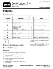 Toro Recycler Installatie-Instructie