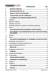 Powerplus POWDPG7526 Gebruiksaanwijzing