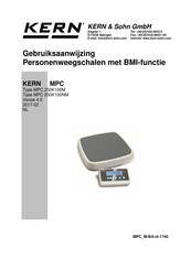 KERN and SOHN MPC 250K100M Gebruiksaanwijzing