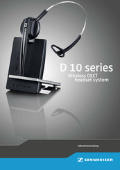 Sennheiser D 10 Series Gebruiksaanwijzing