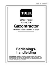 Toro 71208 Bedieningshandleiding