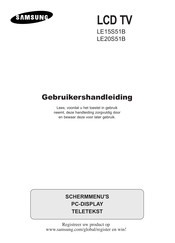 Samsung LE20S51B Gebruikershandleiding