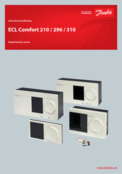 Danfoss ECL Comfort 296 Gebruikershandleiding