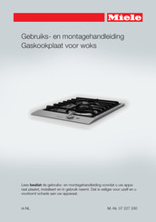 Miele CS 1021 Gebruiks- En Montagehandleiding