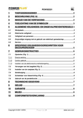 Powerplus POWX0331 Gebruiksaanwijzing