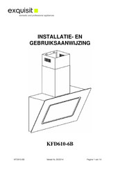 Exquisit KFD610-6B Installatie- En Gebruiksaanwijzing