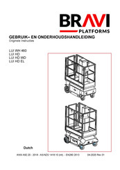 Bravi Platforms LUI HD EL Onderhoudshandleiding