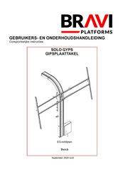 Bravi Platforms SOLO GYPS GIPSPLAATTAKEL Gebruikers- En Onderhoudshandleiding