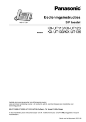 Panasonic KX-UT113 Bedieningsinstructies