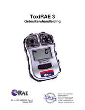 RAE Systems ToxiRAE 3 Gebruikershandleiding