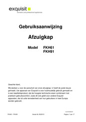 Exquisit FKH91 Gebruiksaanwijzing