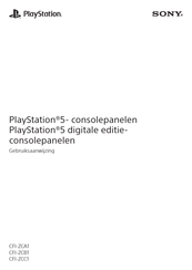 Sony PlayStation 5 Gebruiksaanwijzing