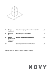 Novy 7660/15 Gebruiksaanwijzing