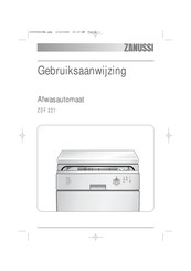 Zanussi ZDF 221 Gebruiksaanwijzing