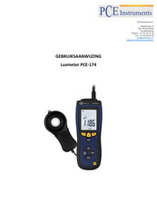 PCE Instruments PCE-174 Gebruiksaanwijzing