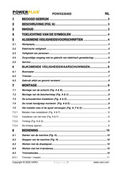 Powerplus POWXG30405 Handleiding