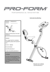 Pro-Form PFIVEX33613.0 Gebruikershandleiding