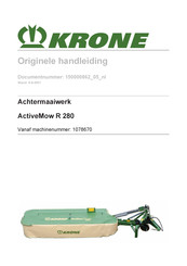 Krone ActiveMow R 280 Originele Handleiding