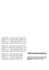 Jonsered GR 2032D Gebruiksaanwijzing