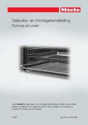 Miele H2265B Gebruiks- En Montagehandleiding